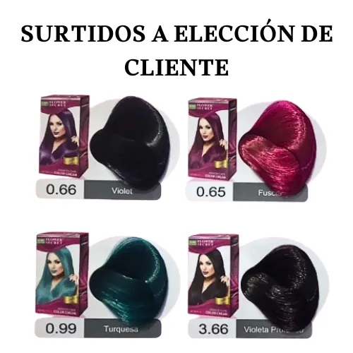 TINTE PERMANENTE DE CABELLO CON EXTRACTO DE KERATINA TONOS A ELECCIÓN