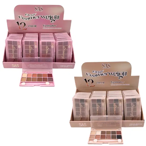 [1109C] SOMBRAS DE 12 COLORES DE ALTA PIGMENTACIÓN SAS TONOS TIERRA Y CÁLIDOS