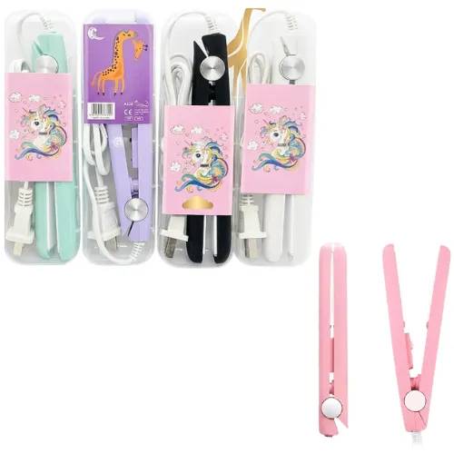 PLANCHA DE CABELLO PORTATIL EN COLORES SURTIDOS 220V