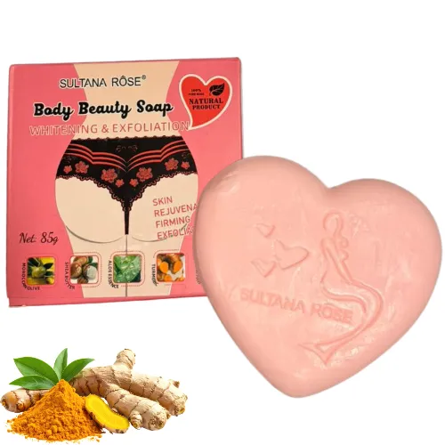 [SA305] JABÓN NATURAL  CON EFECTO ACLARANTE DE CURCUMA, ALOE Y ACEITE DE OLIVA