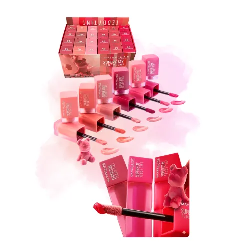 TINTA LABIAL MAYBELLINE SUPER STAY TEDDY TINT COLORE SURTIDOS