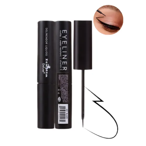 DELINEADOR LIQUIDO MATTE PUNTA PINCEL A PRUEBA DE AGUA ITALIA DELUX