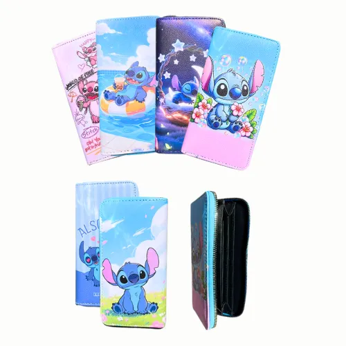 BILLETERA GRANDE DE STICH EN DISEÑOS SURTIDOS