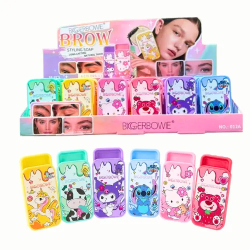 JABÓN FIJADOR DE CEJAS EN DISEÑOS SUPER CUTE SURTIDOS