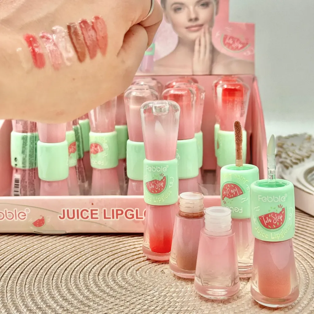 DUO DE GLOSS CON COLOR Y SIN COLOR FEBBLE DE SANDÍA