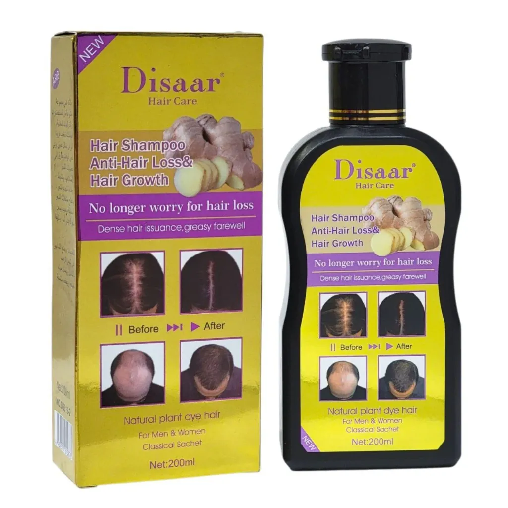 SHAMPOO FORTALECEDOR ANTICAIDA CON ESENCIA DE JENGIBRE DISAAR 200ML