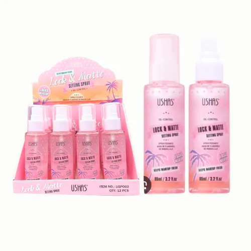 SPRAY FIJADOR DE MAQUILLAJE USHAS CONTROL GRASA EN EL ROSTRO