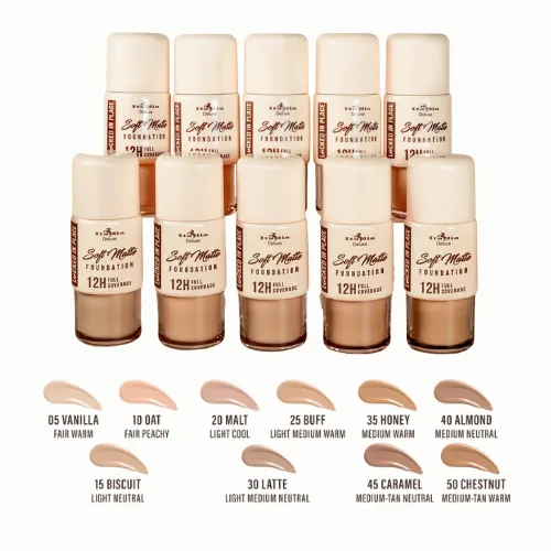 BASE DE MAQUILLAJE SOFT MATTE FOUNDATION ITALIA DELUX
