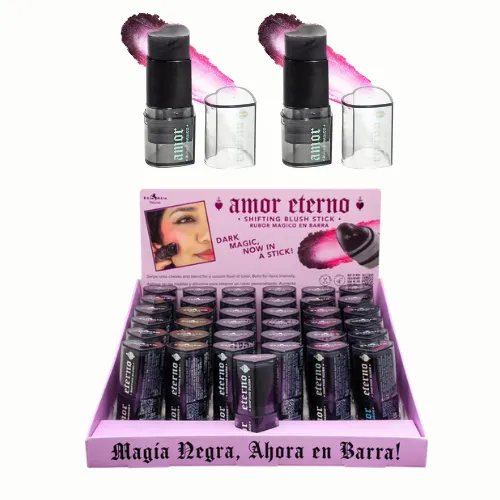 RUBOR EN BARRA EN FORMA DE CORAZON  AMOR ETERNO ITALIA DELUX