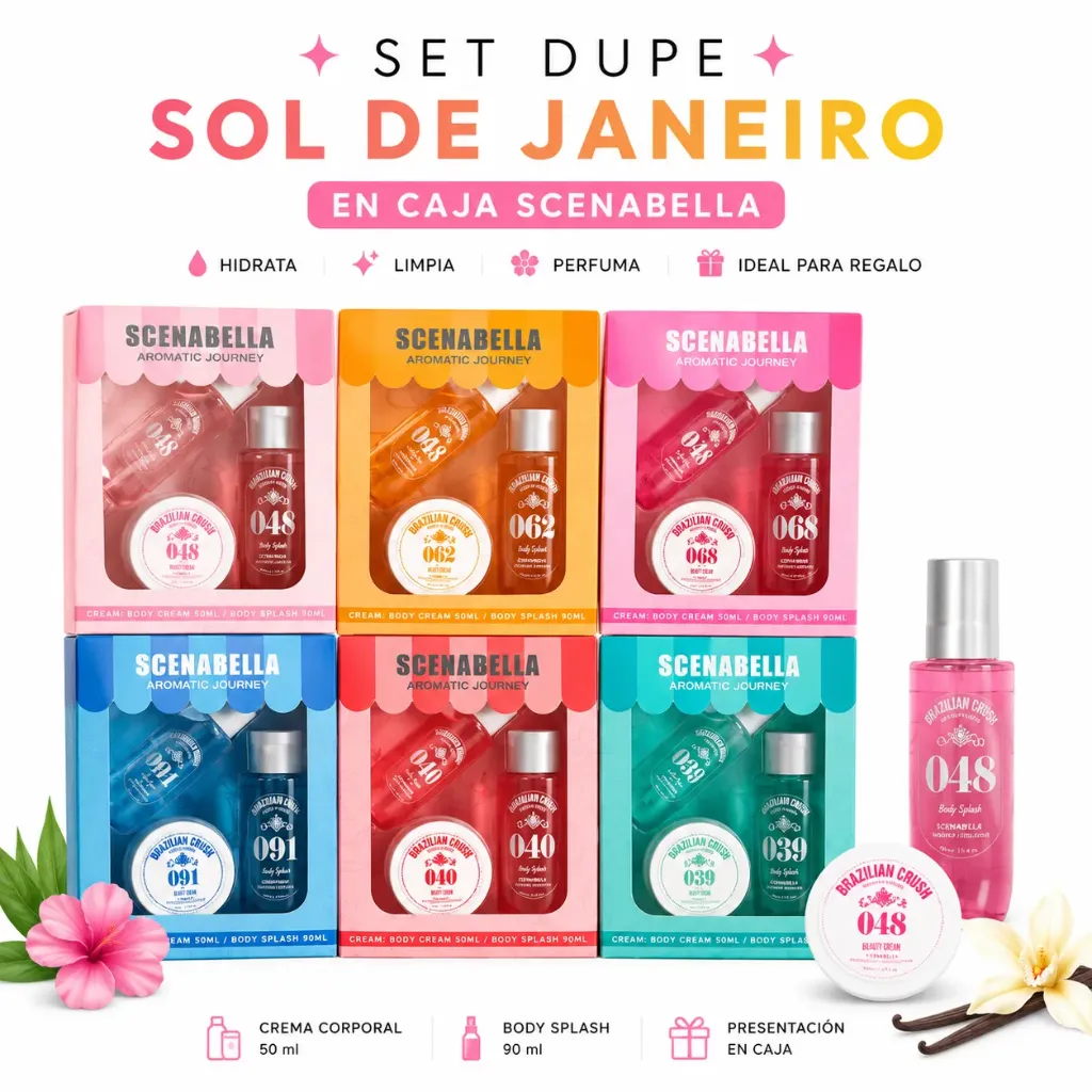 SET DUPE DE SOL DE JANEIRO EN CAJA SCENABELLA