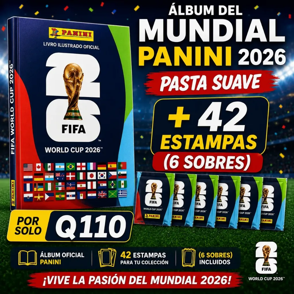 COMBO 2 MUNDIAL, 6 SOBRES + 1 ALBUM