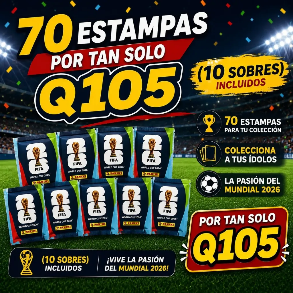 COMBO DE 10 SOBRES PANINI