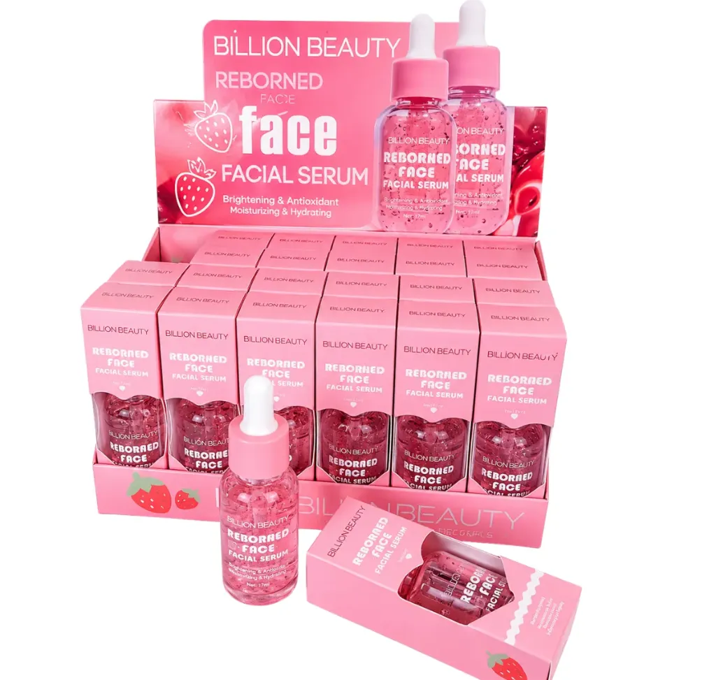 SERUM FACIAL HIDRATANTE DE FRESA CON GOTERO BILLION&BEAUTY 25ML