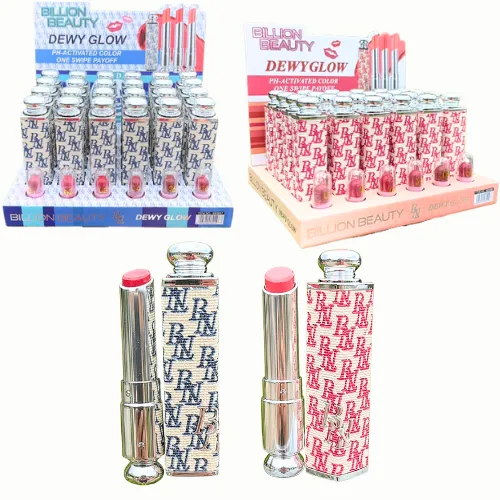 LABIAL ATERCIOPELADO DUPE DIOR DISEÑOS EN ROSA Y AZUL BILLIONB