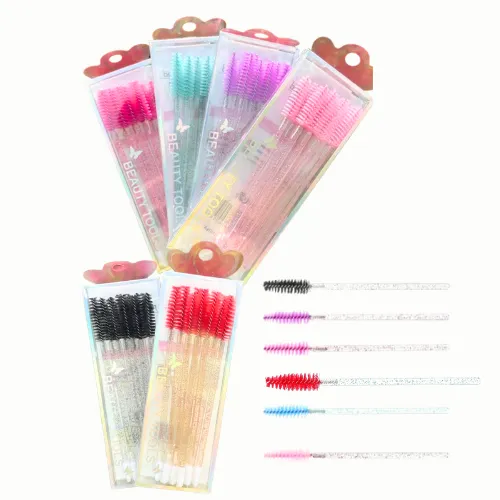CEPILLOS PARA PESTAÑAS CON APLICADOR DE LABIAL 10PCS BEAUTY TOOLS