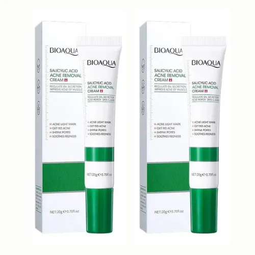 CREMA PARA ELIMINAR IMPERFECCIONES DEL ROSTRO BIOAQUA CON ACIDO SALICÍLICO