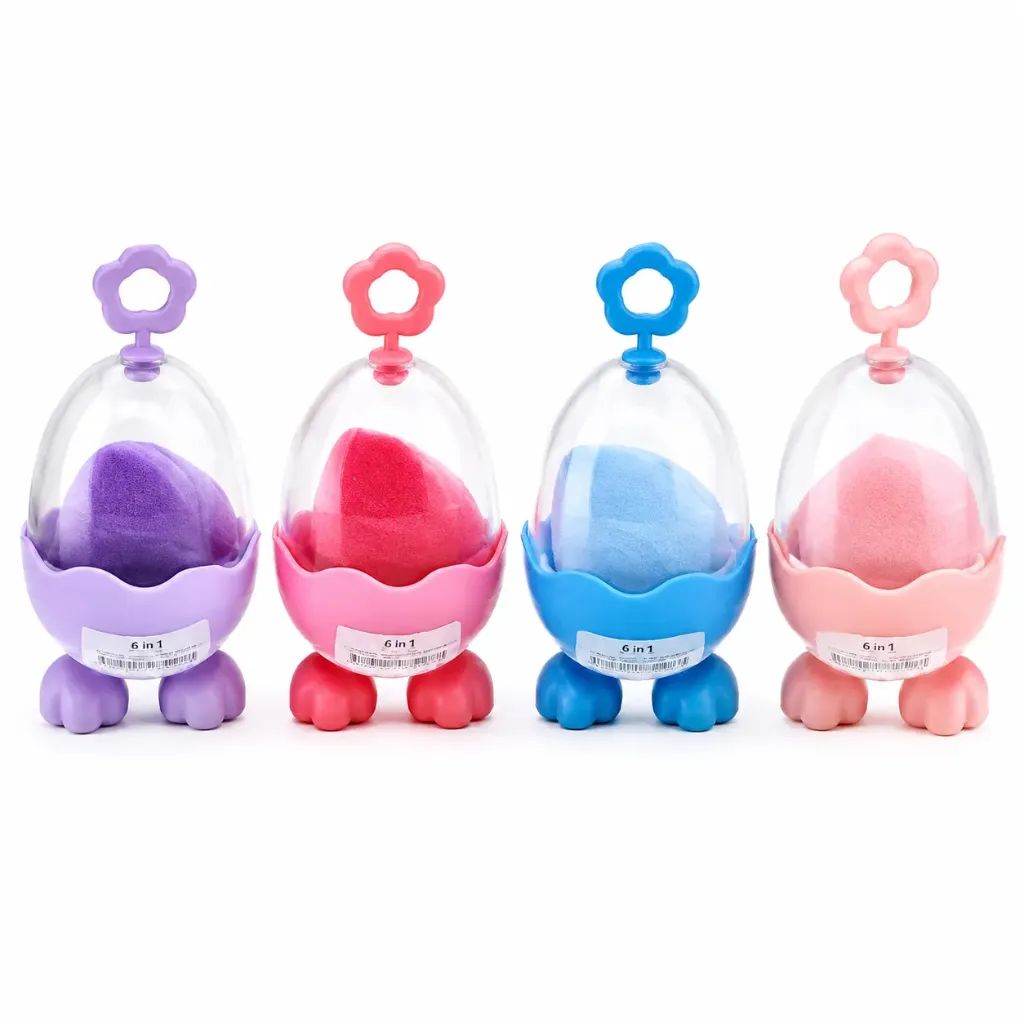 ESPONJA BEAUTY BLENDER CON SOPORTE Y CÁPSULA