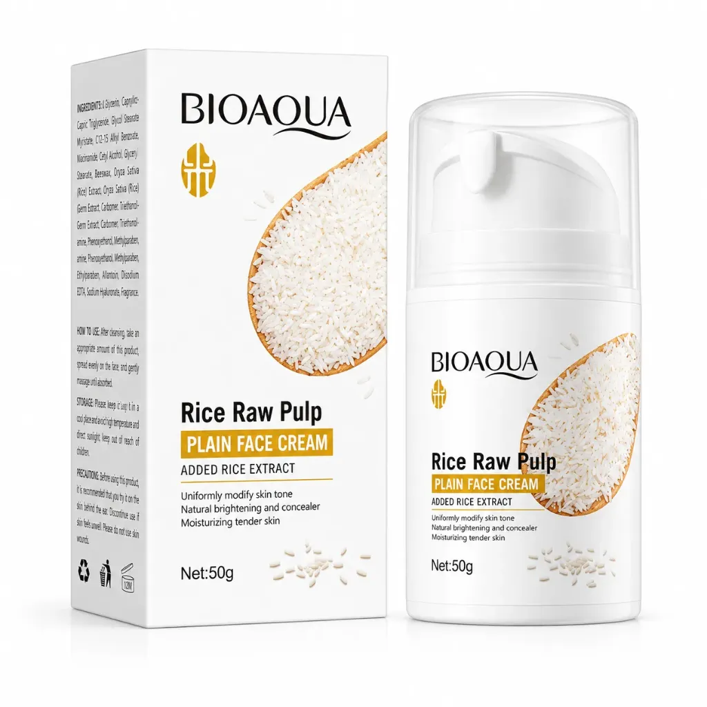 CREMA FACIAL PLAIN BIOAQUA EFECTO ACLARADO INMEDIATO