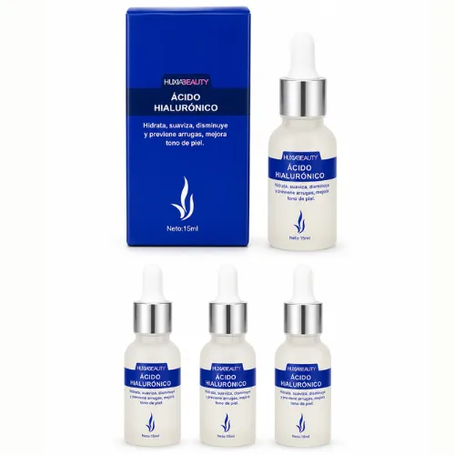 SUERO FACIAL DE ACIDO HIALURONICO EN GOTERO HUXIABEAUTY 15ML CAJA AZUL