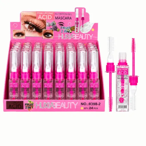 GEL FIJADOR DE PESTAÑAS Y CEJAS CON ACIDO HIALURONICO HUXIABEAUTY TAPA ROSA