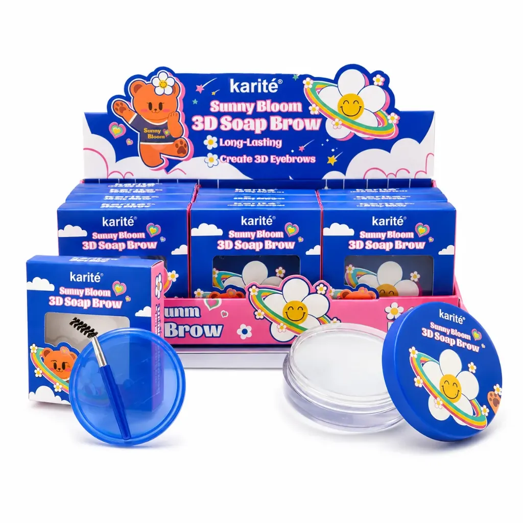 GEL FIJADOR DE CEJAS KARITÉ SUNNY BLOOM CAJA AZUL