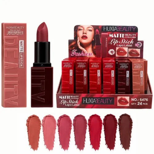 LABIAL MATTE CUADRADO REALITY HUXIABEAUTY TONOS SURTIDOS