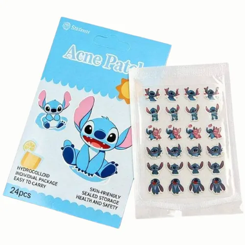 PARCHES PARA ACNÉ DISEÑO DE STICH DS FLOWER 24PCS