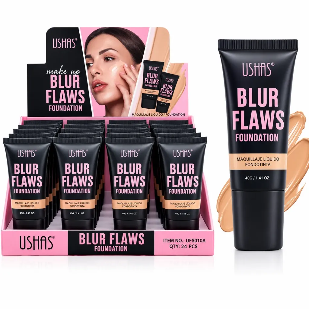 BASE DE MAQUILLAJE LIQUIDA ANTI IMPERFECCIONES USHAS BLUR FLAWS