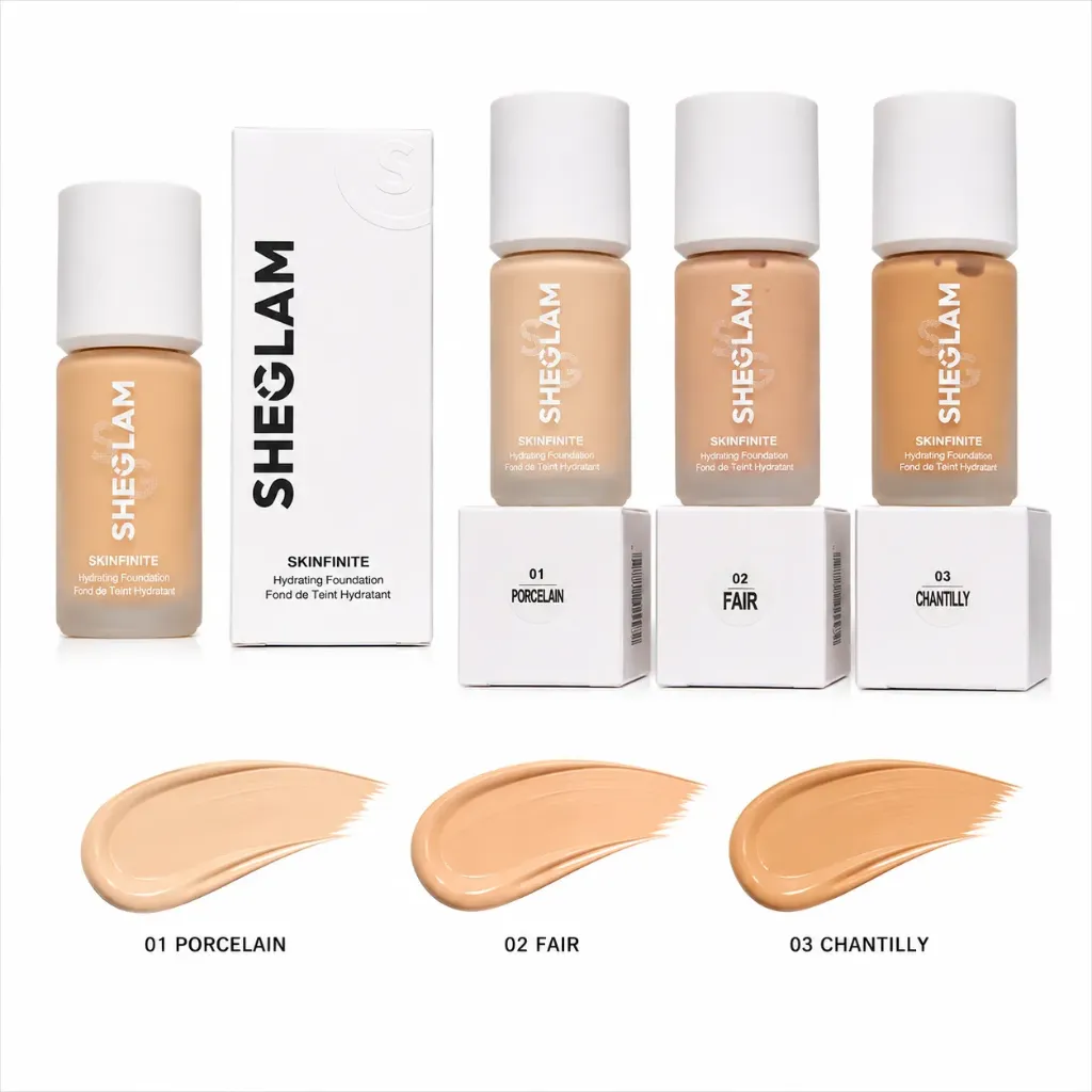 BASE SHEGLAM SKINFINITE DE LARGA DURACION CAJA BLANCA