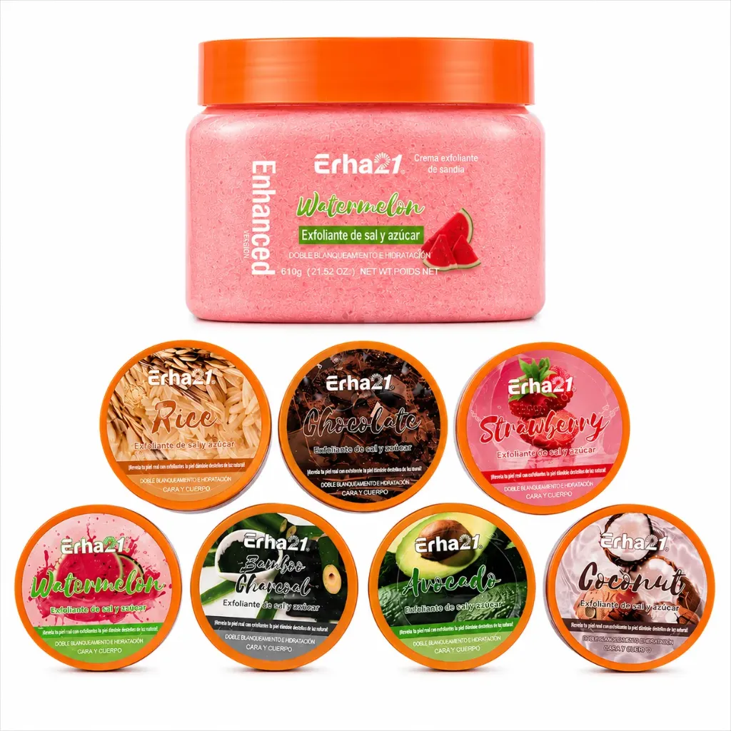 EXFOLIANTE CORPORAL CON AZUCAR 610GR ERHA21 SURTIDOS