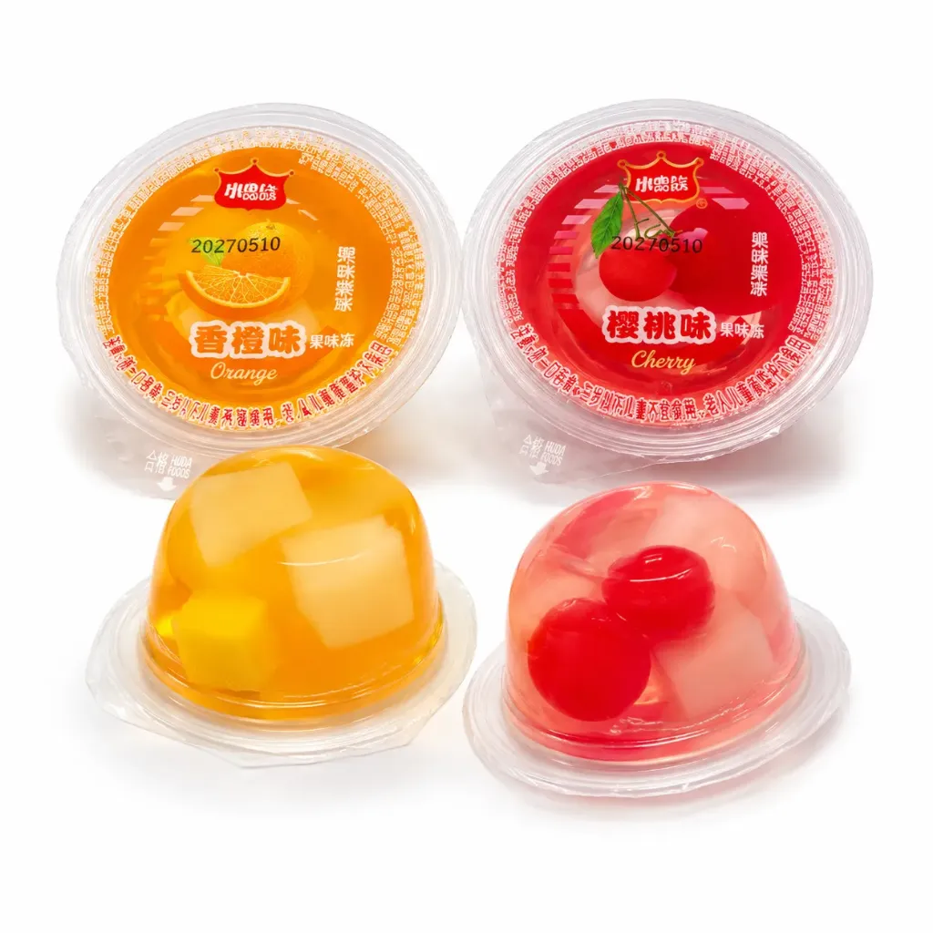 [693831] GELATINA SABOR CEREZA Y NARANJA SURTIDAS HUIDA FOODS