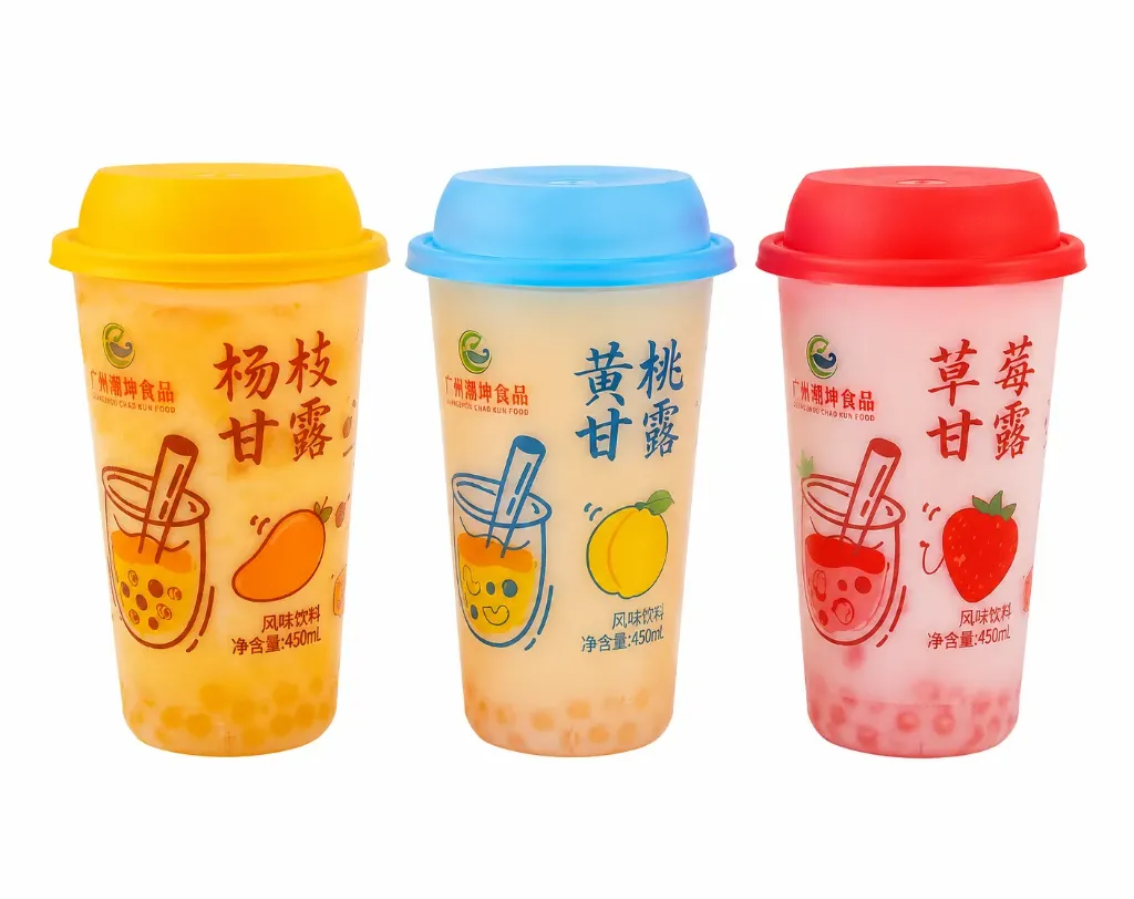 [697672] BEBIDA DE FRUTAS CON BOBA POPS EN VASO DE 450ML SURTIDAS