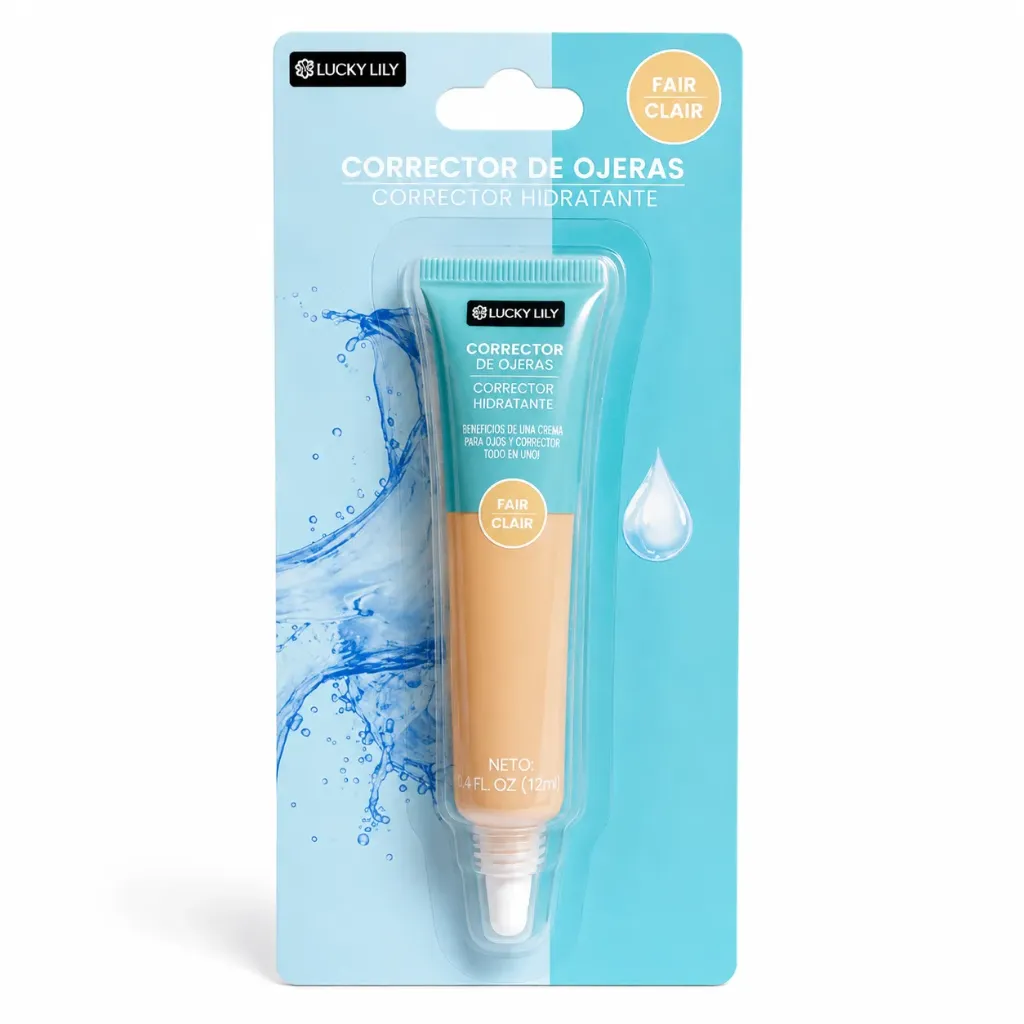 [132332] CORRECTOR DE OJERAS HIDRATANTE LUCKY LILY EN BLISTER TONOS SURTIDOS 12ML