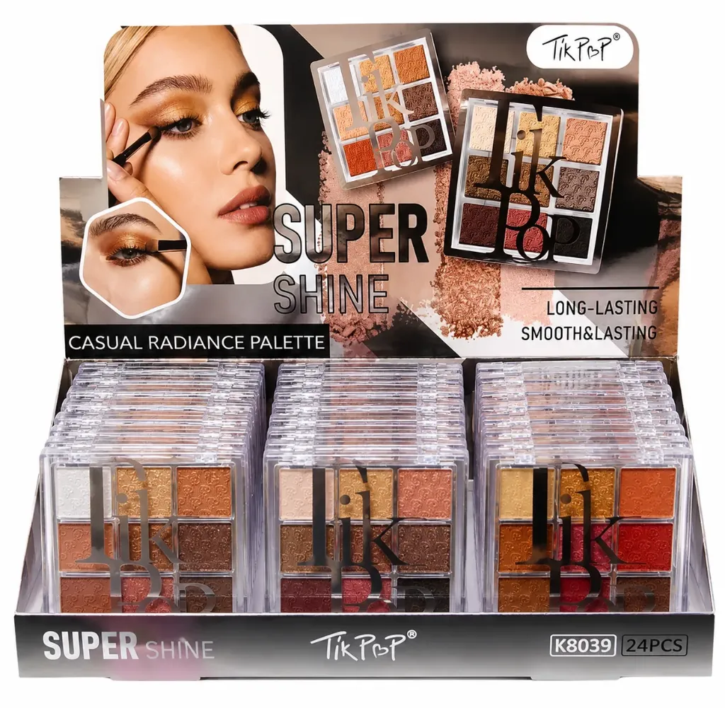 SOMBRA PARA OJOS CUADRADA DE 9 COLORES DUPE DIOR TIK POP