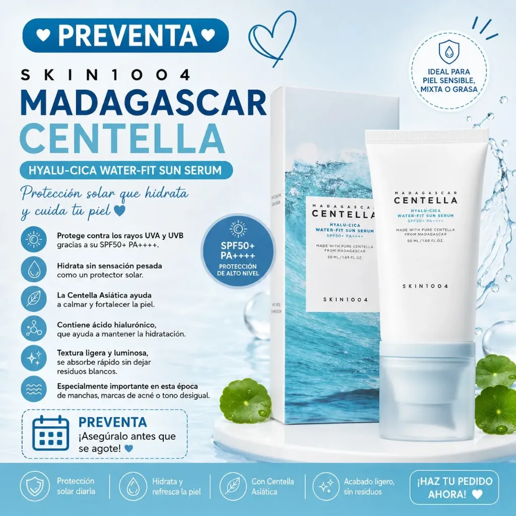 PROTECTOR SOLAR SKIN1004 CENTELLA HYALU-CICA LIQUIDO