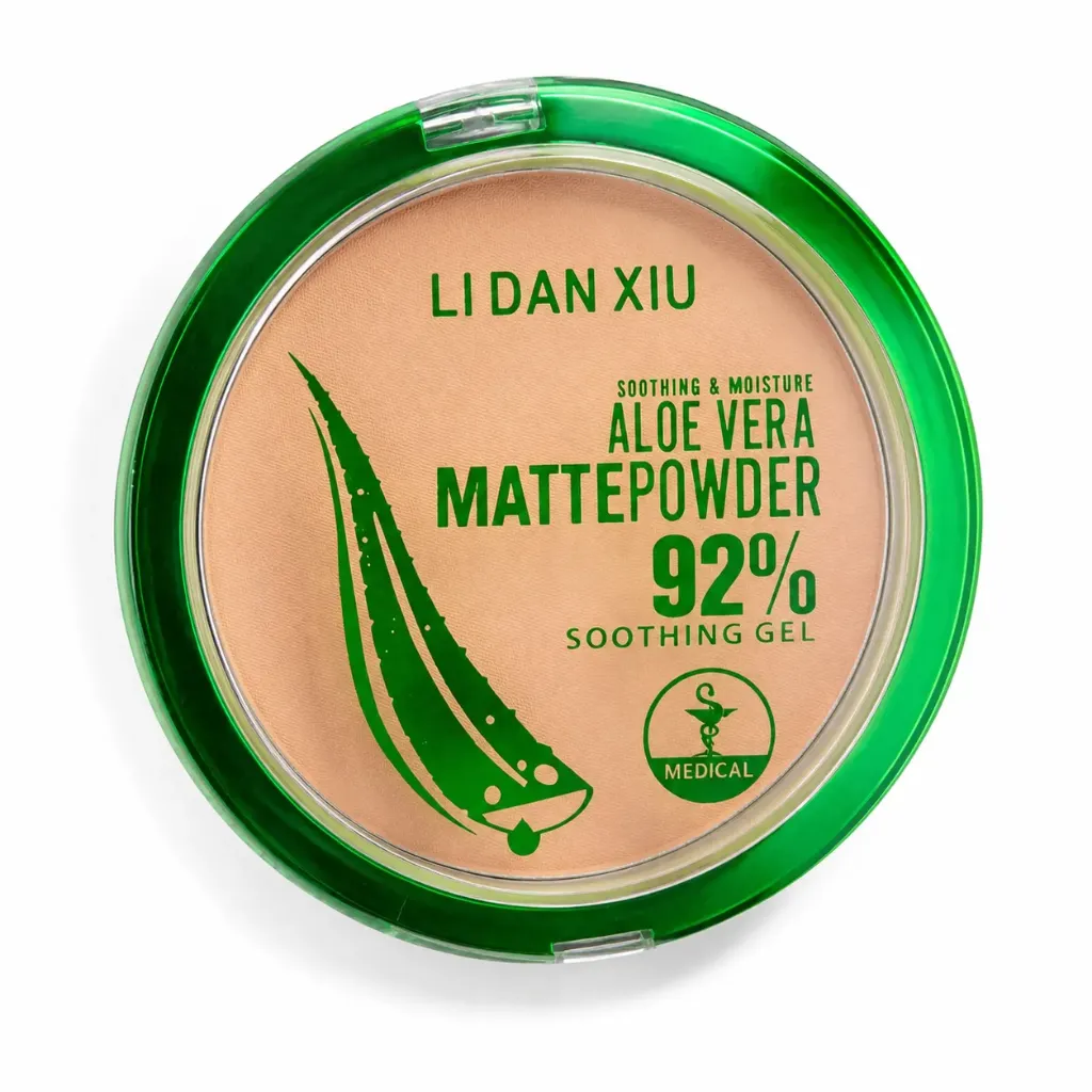POLVO COMPACTO ACABADO MATTE CON EXTRACTO DE ALOE VERA LI DAN XIU