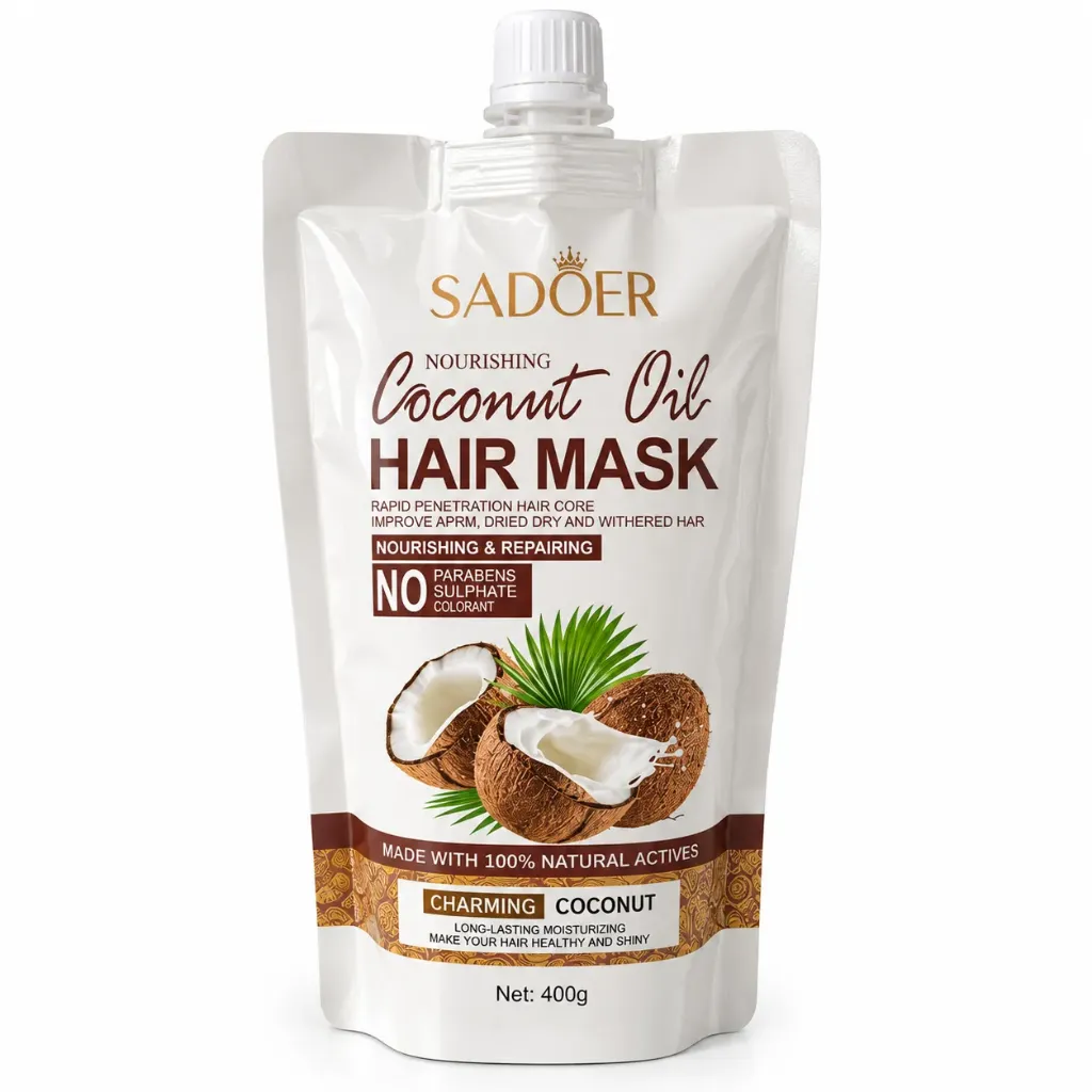 MASCARILLA CAPILAR REPARADORA NUTRITIVA Y SUAVIZANTE DE COCO EN BOLSA 400G