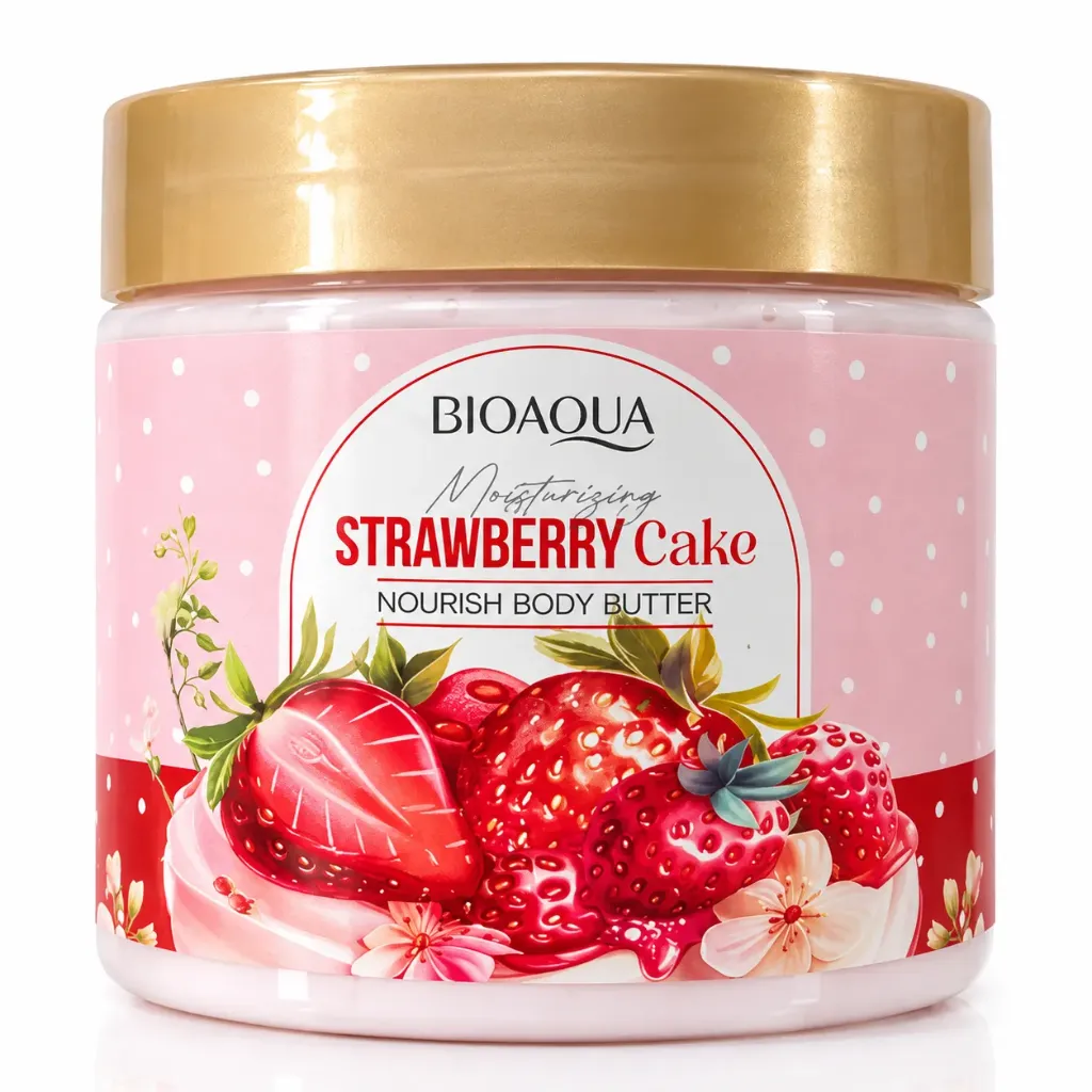 CREMA / MANTEQUILLA CORPORAL DE FRESA BIOAQUA