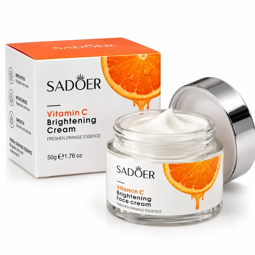 CREMA FACIAL ACLARANTE E HIDRATANTE DE VITAMINA C SADOER 30G