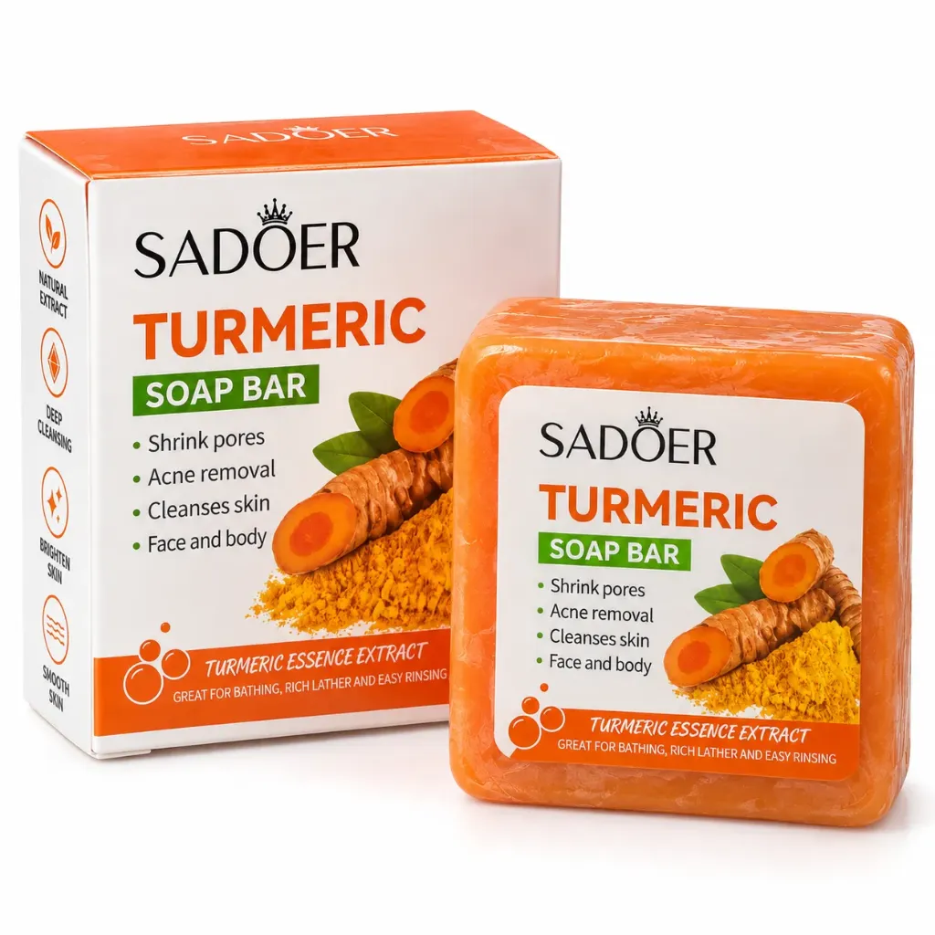 JABON EN BARRA DE CURCUMA REDUCTOR DE IMPERFECCIONES SADOER