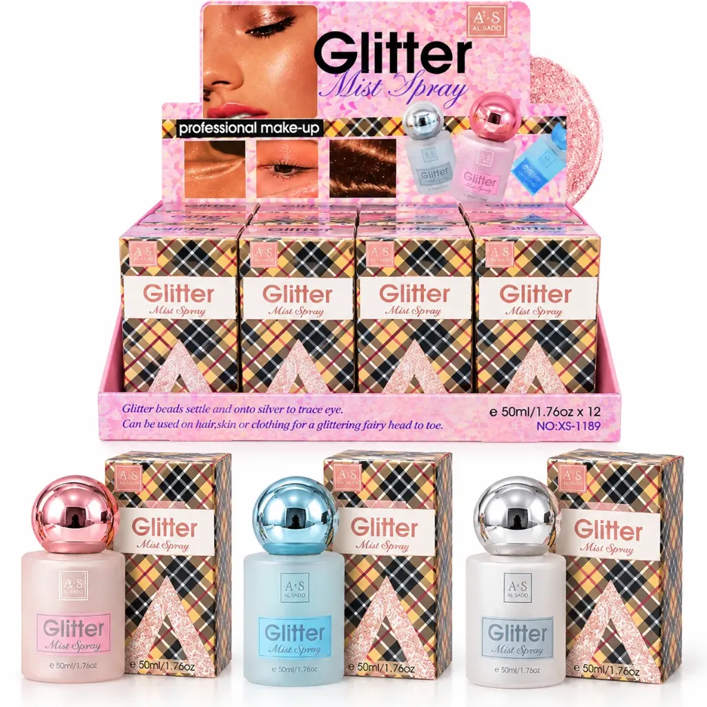 SPRAY POLVO DE HADAS E ILUMINADOR GLITTER MIST SPRAY CON CAJA 50ML