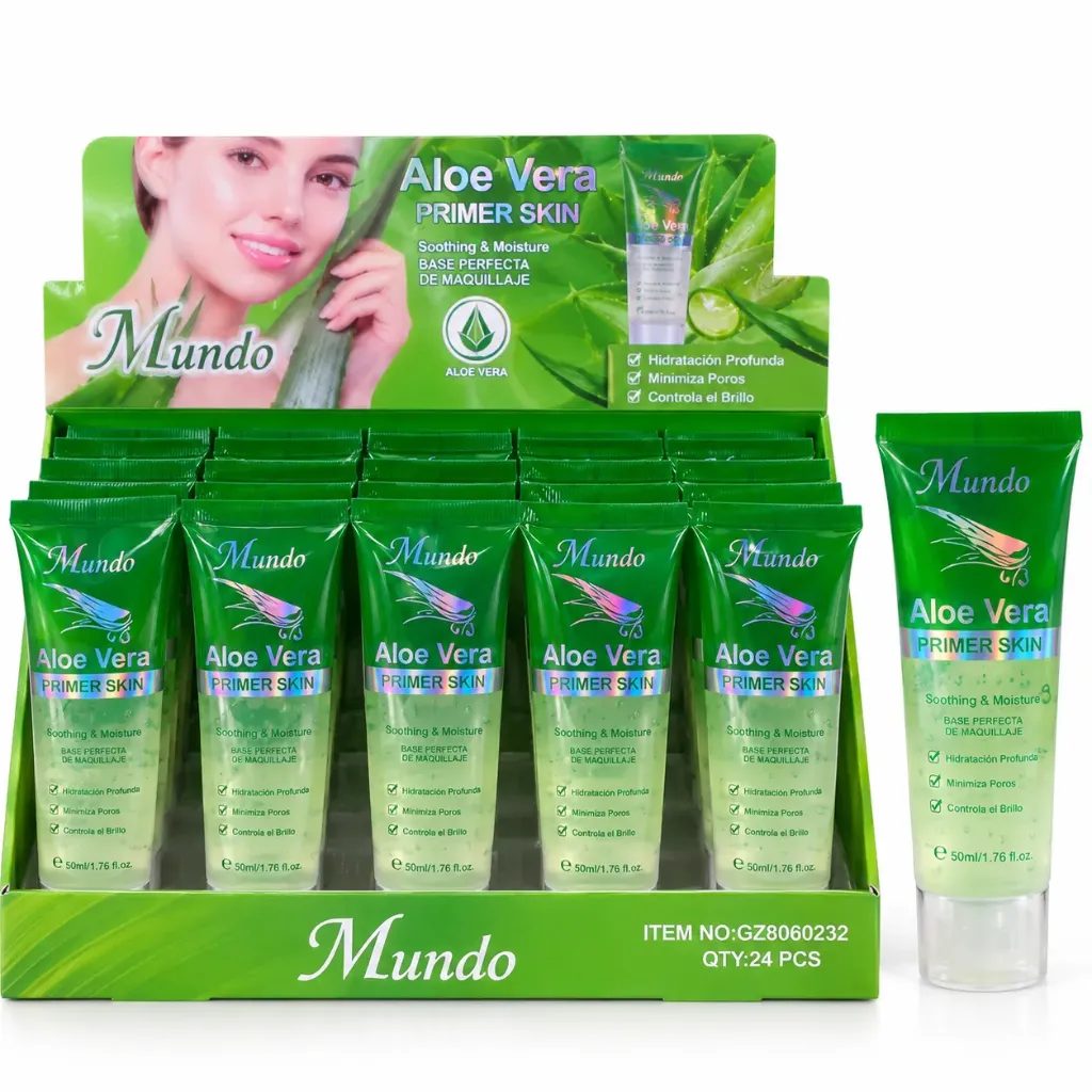 PRIMER DE MAQUILLAJE HIDRATANTE Y CALMANTE DE ALOE VERA MIUNDO 50ML