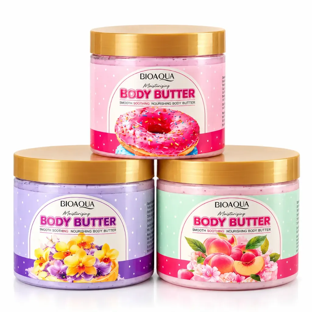 CREMA / MANTEQUILLA CORPORAL CON AROMAS SURTIDOS BIOAQUA 200G