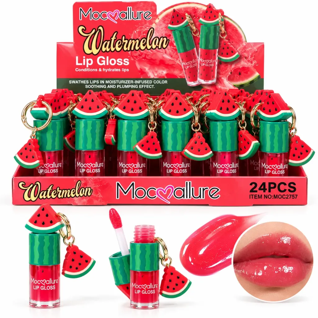 BRILLO LABIAL HIDRATANTE DE SANDIA CON LLAVERO MOCALLURE