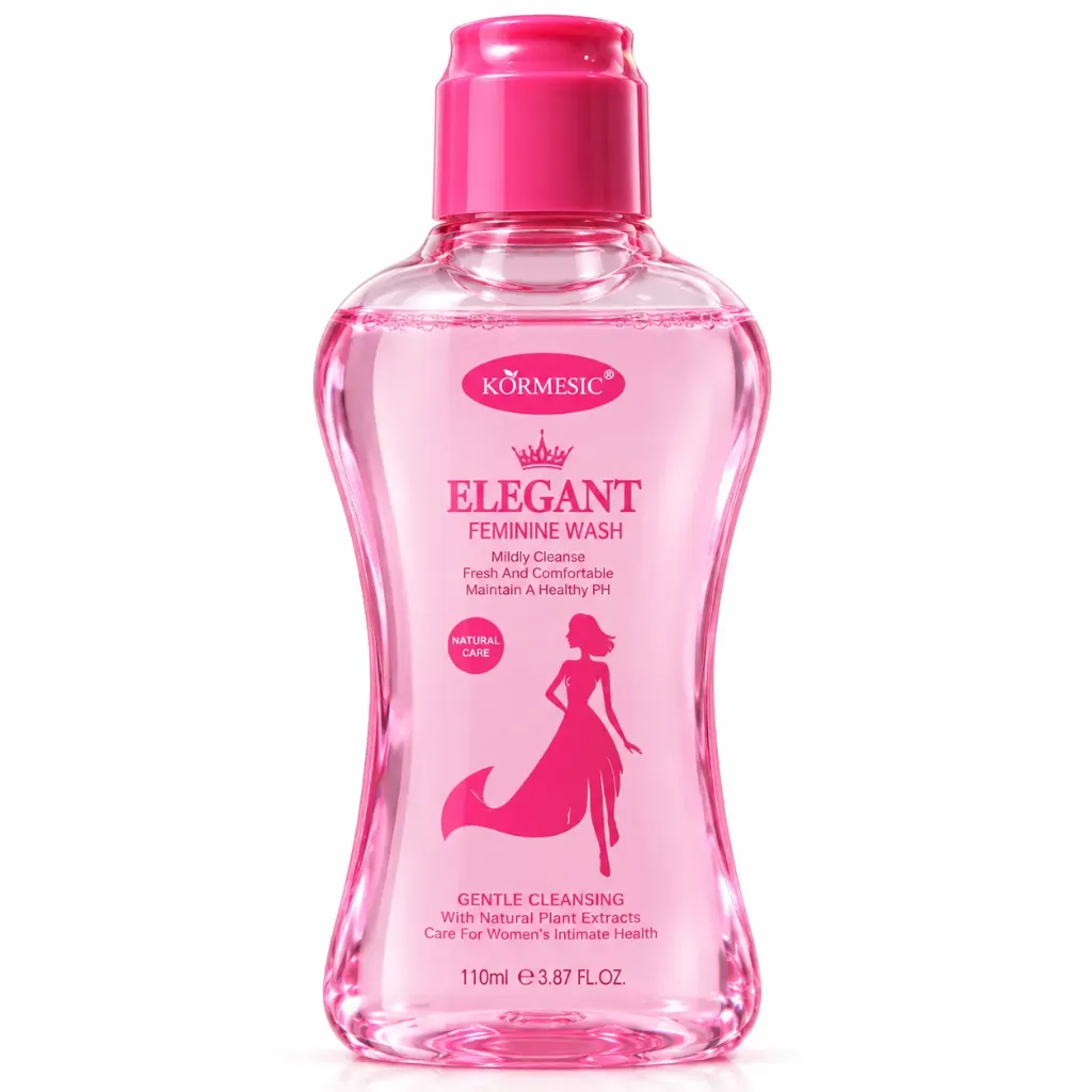[KMC507788] JABON LIQUIDO DE LIMPIEZA INTIMA FEMENNINA KORMESIC FRASCO ROSA 110ML