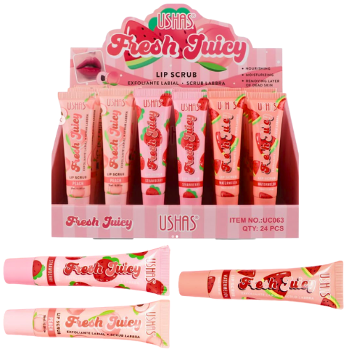 EXFOLIANTE DE AZUCAR CON AROMA FRUTAL PARA LABIOS USHAS