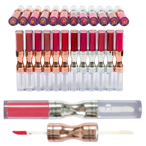 DUO DE LABIAL Y BRILLO HIDRATANTE MISS ROSE