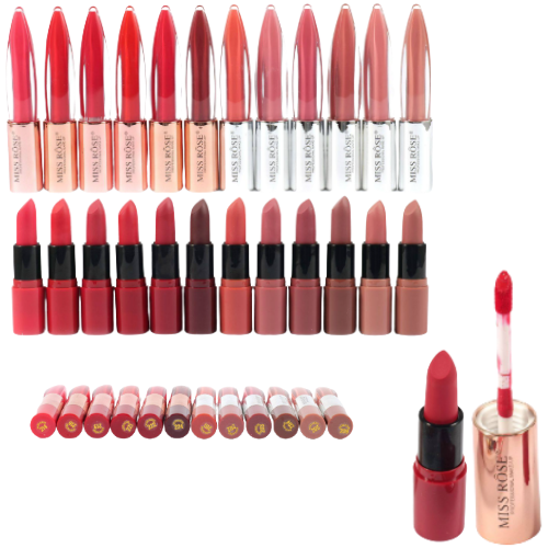 DUO LABIAL LIQUIDO Y LABIAL EN BARRA MISS ROSE