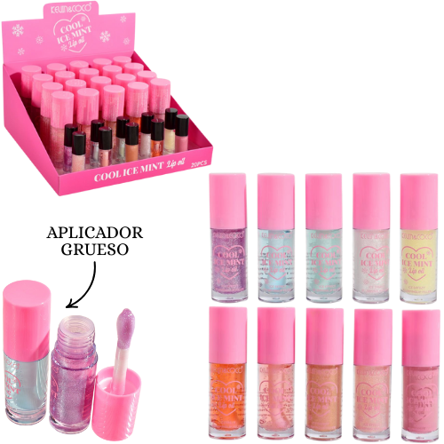 BRILLO DE MENTA CON APLICADOR GRUESO KEVIN Y COCO