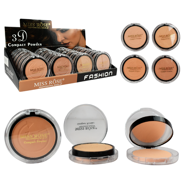[POLVOMRS] POLVOS COMPACTOS MISS ROSE SURTIDOS CUADRADOS Y CIRCULARES